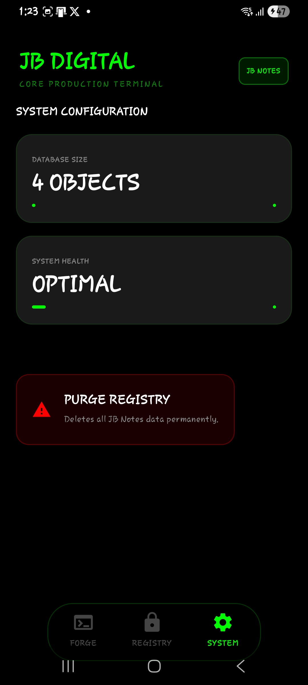Notes app screenshot 3